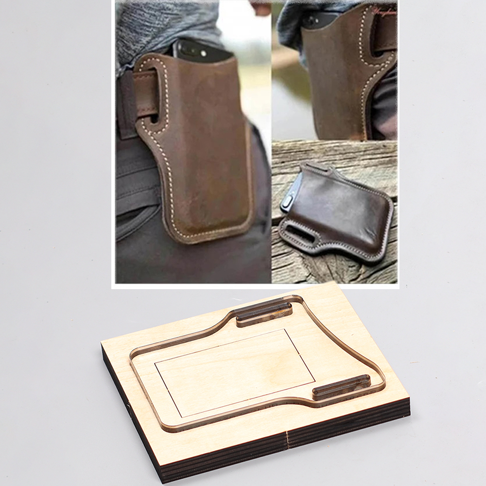Leatherwork Accessories - waist cell phone bag Leather Craft
