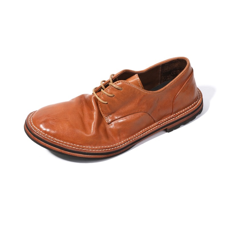 Leather Work Dress - Handmade Genuine Leather Business Derby Shoes