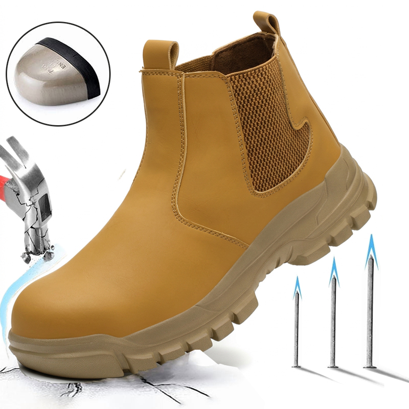 Leather Work Factory - Durable Men's Safety Shoes Fashion Men's