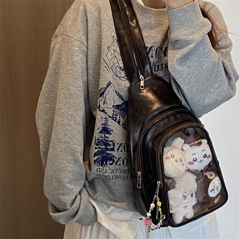 Leather Work Backpack - JIAERDI Anime Ita Bag Fits 20cm