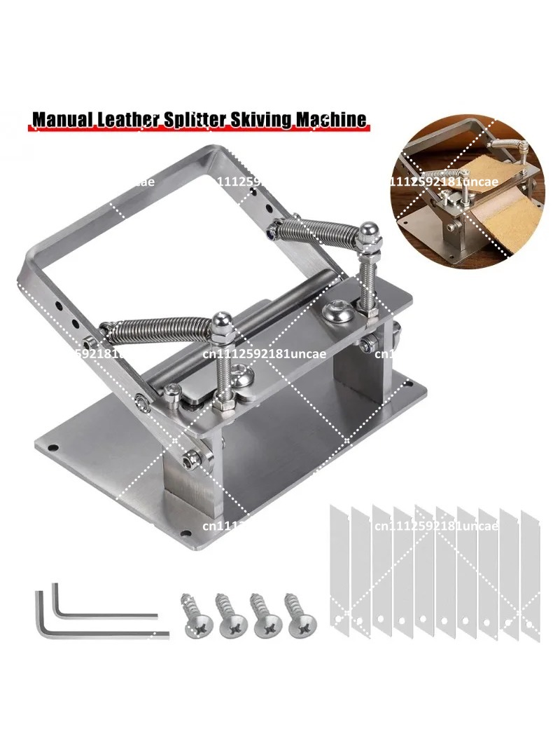 Leatherwork Manual - Manual Leather Splitter Peeling Machine Stainless