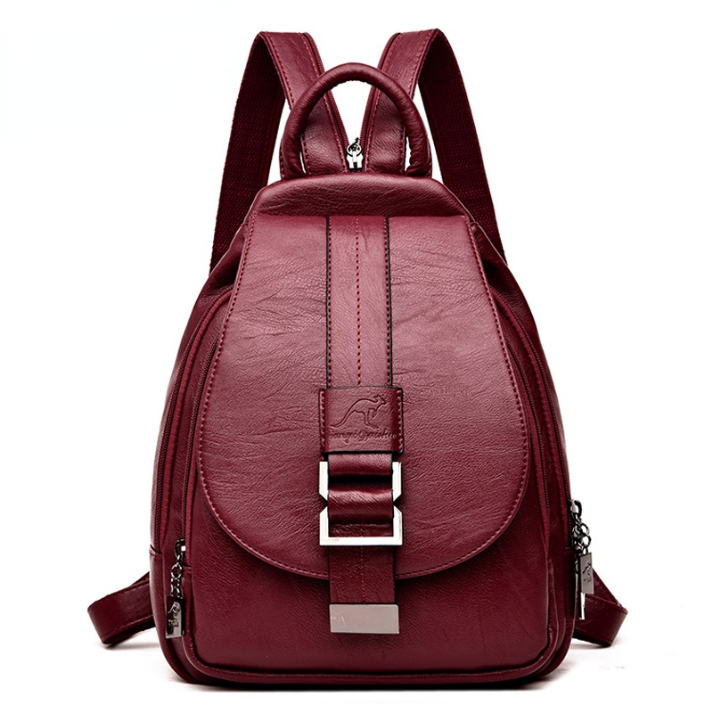 Leather Work Backpack - Thiết Kế Ốp Lưng Nữ Da