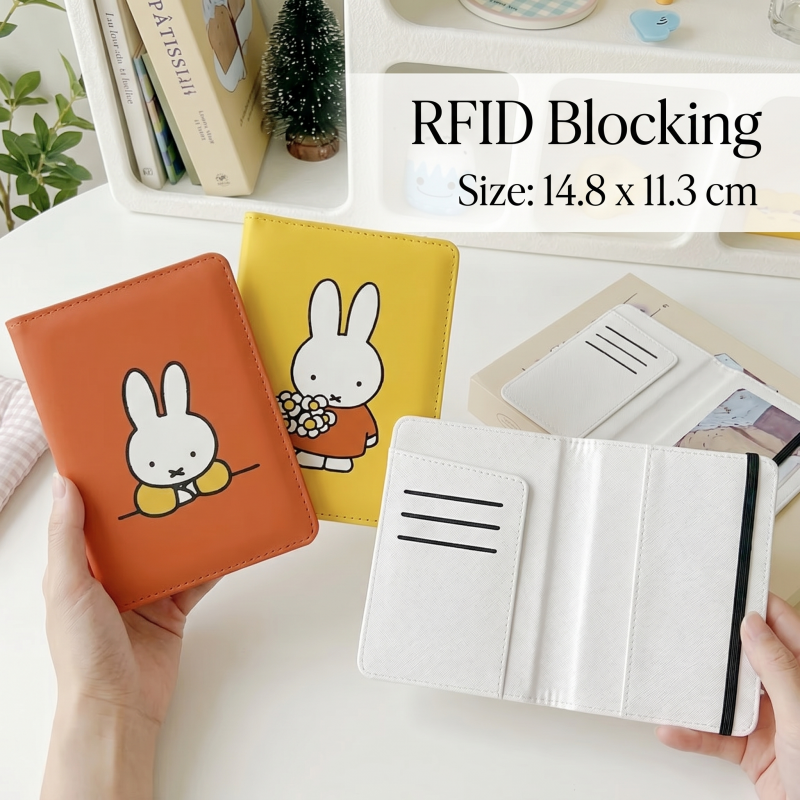 Leatherwork Accessories - Kawaii Miffy ID Card Passport Wallet