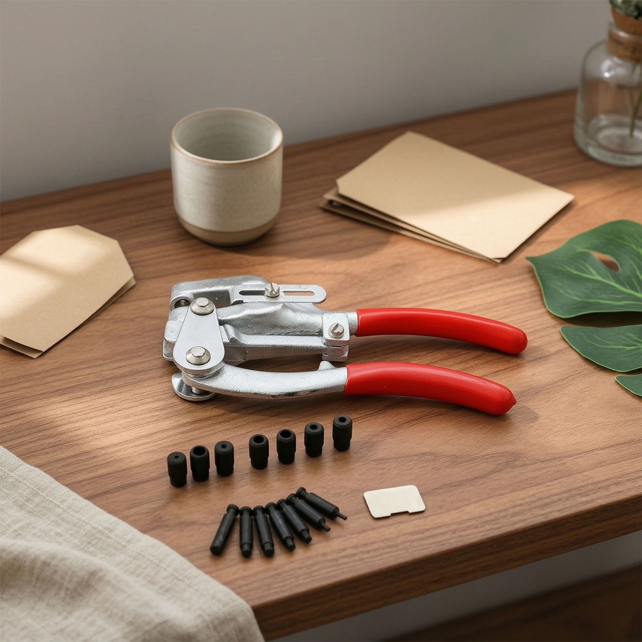 Leatherwork Or Leathercraft - Hole Punch Plier Multi-Function Punch Plier