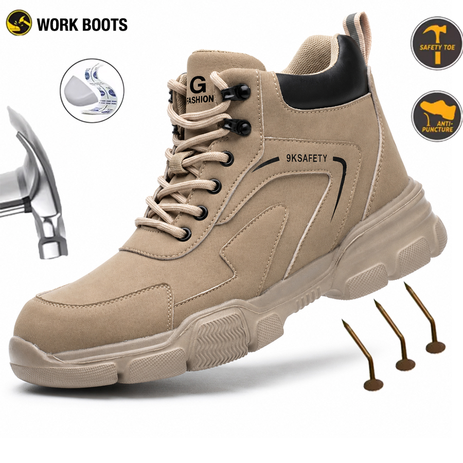 Leather Work Factory - Men's Safety Shoes Men's Anti Impact