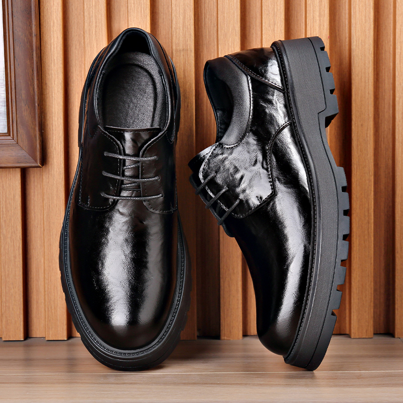 Leather Work Dress - Men's casual leather shoes Elegant and