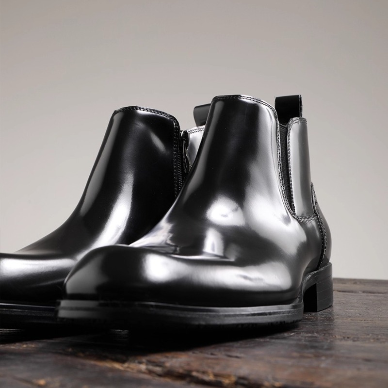 Leather Work Dress - British Men Chelsea Boots Business Dress