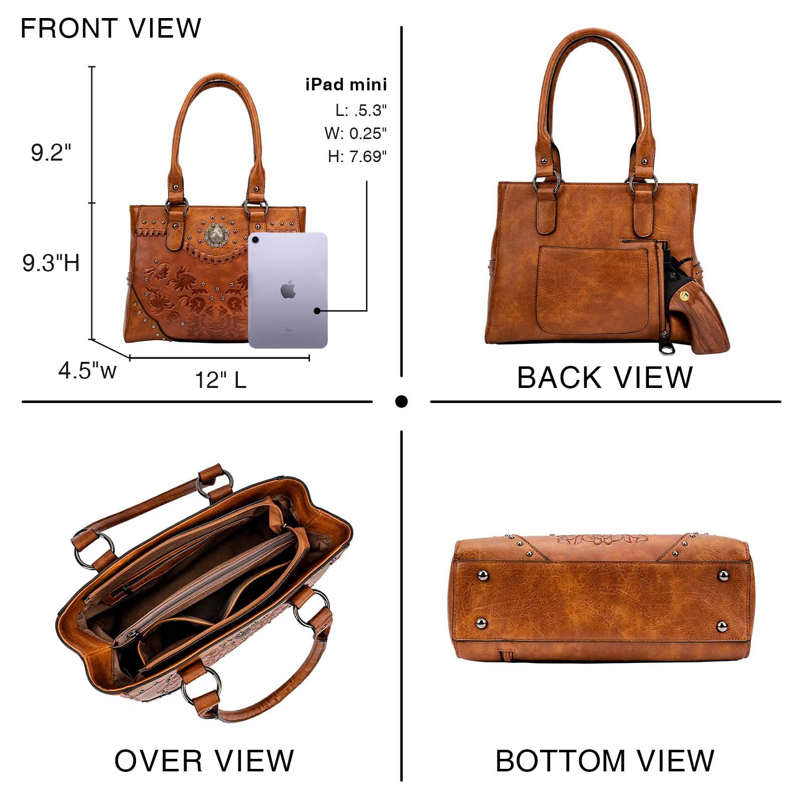 Celela Đeo Vai Cho Nữ Túi Tote - đánh giá và giá Leatherwork Rivets