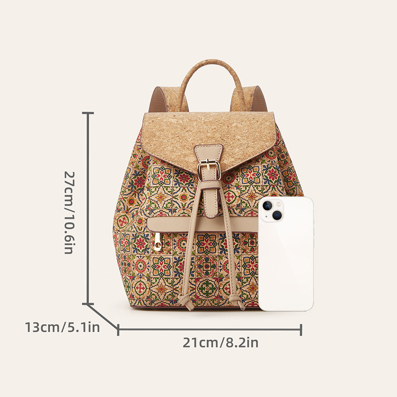 Backpack Bags Retro Cork Leath - đánh giá và giá Leather Work Backpack