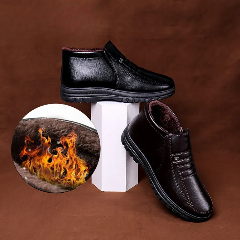 Plus Size Men's Boots Winter W - đánh giá và giá Leather Work Boots