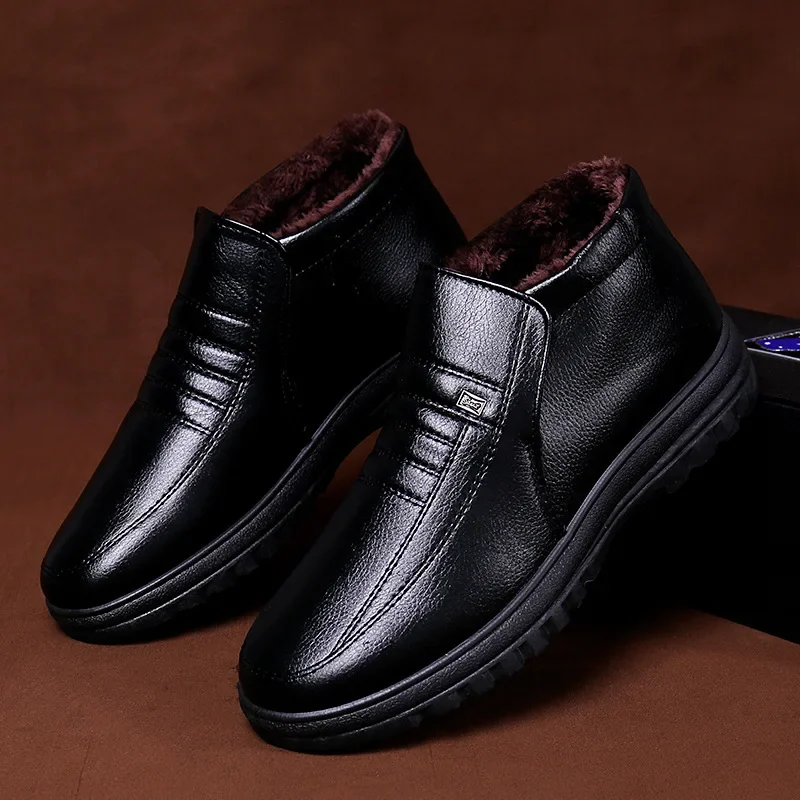 Plus Size Men's Boots Winter W - đánh giá và giá Leather Work Boots
