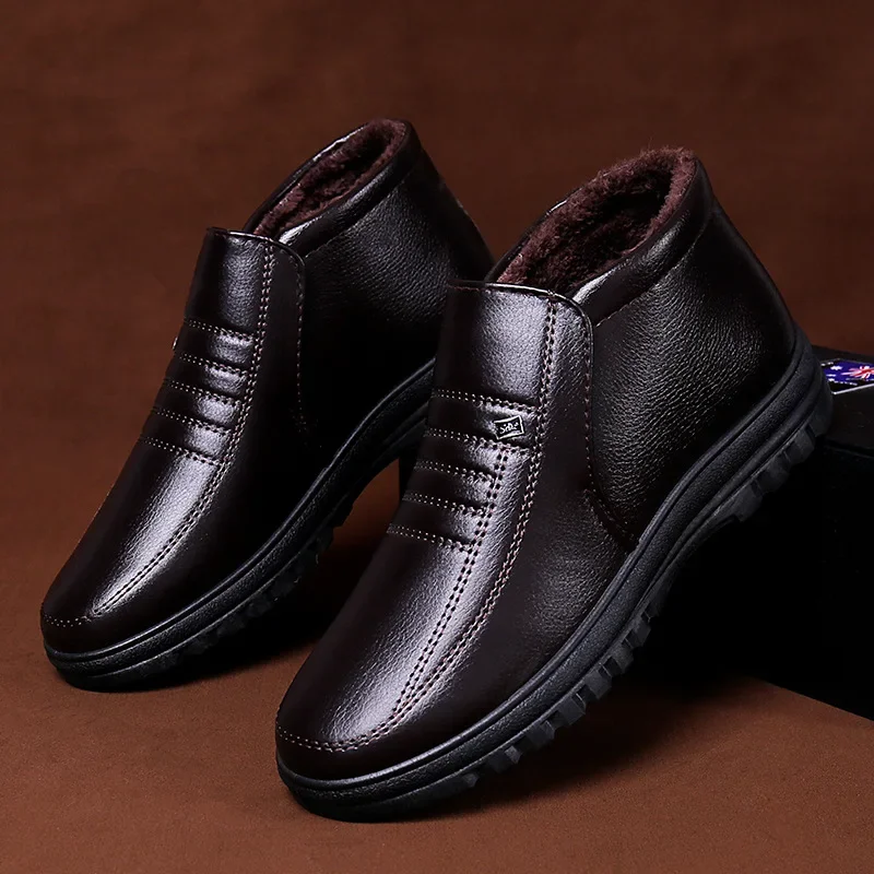Plus Size Men's Boots Winter W - đánh giá và giá Leather Work Boots
