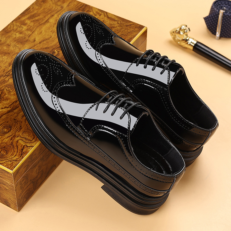 Men's Patent Leather Brogue Dr - đánh giá và giá Leather Work Dress
