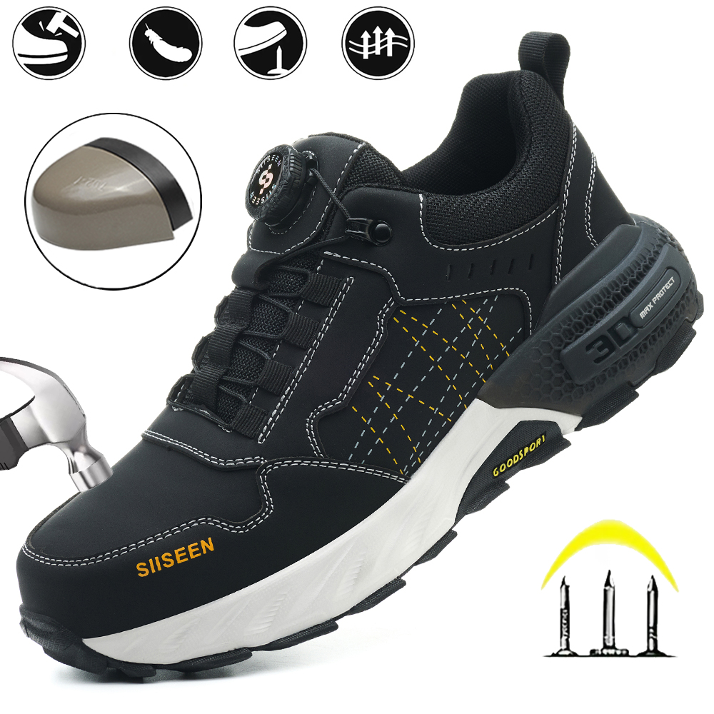 Men's Steel Toe Safety Shoes K - đánh giá và giá Leather Work Factory