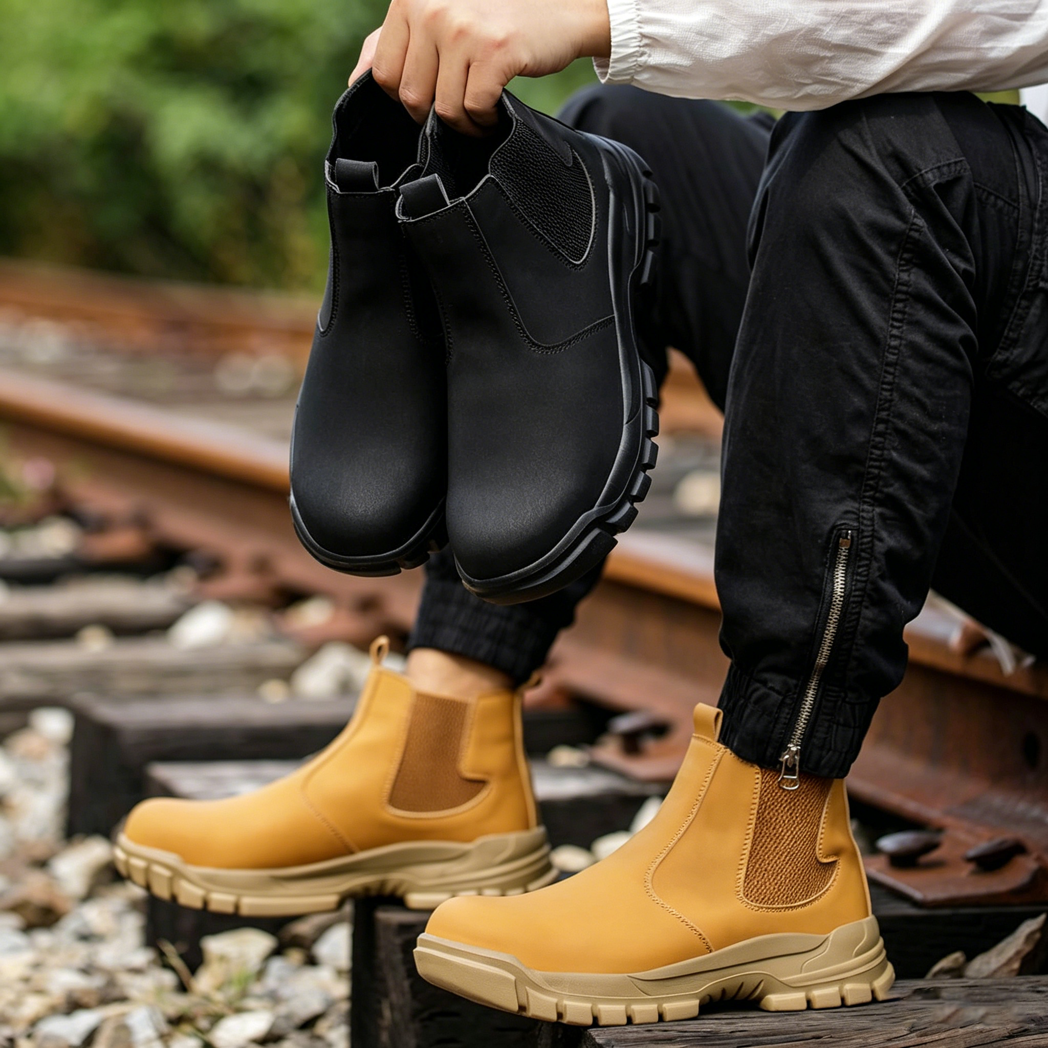 Durable Men's Safety Shoes Fas - đánh giá và giá Leather Work Factory