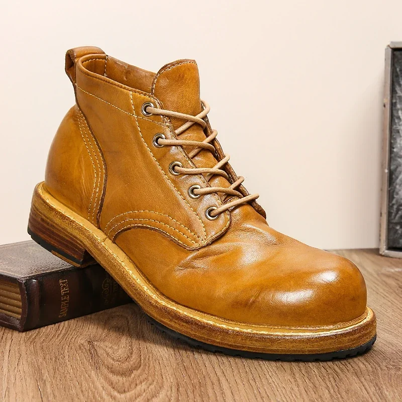 Goodyear-Boots Leather Shoes M - đánh giá và giá Leather Work Dress