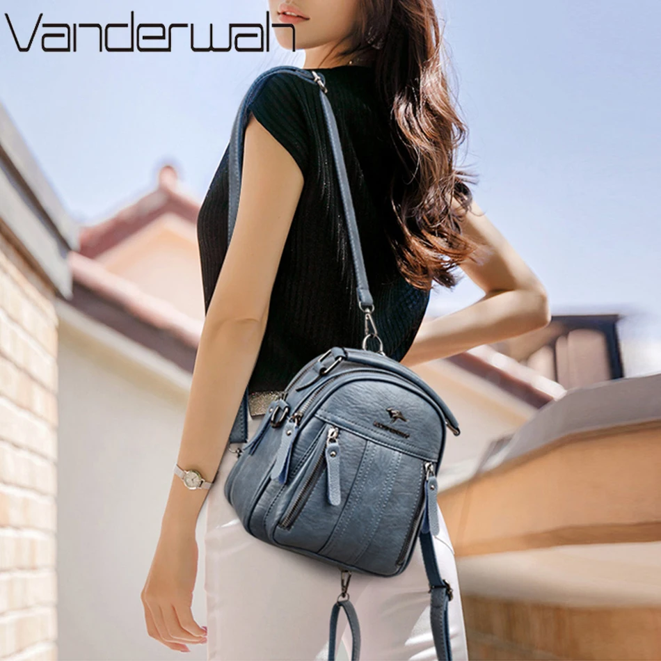 4 Trong 1 Da Lưng Đa Năng Nữ Đ - đánh giá và giá Leather Work Backpack