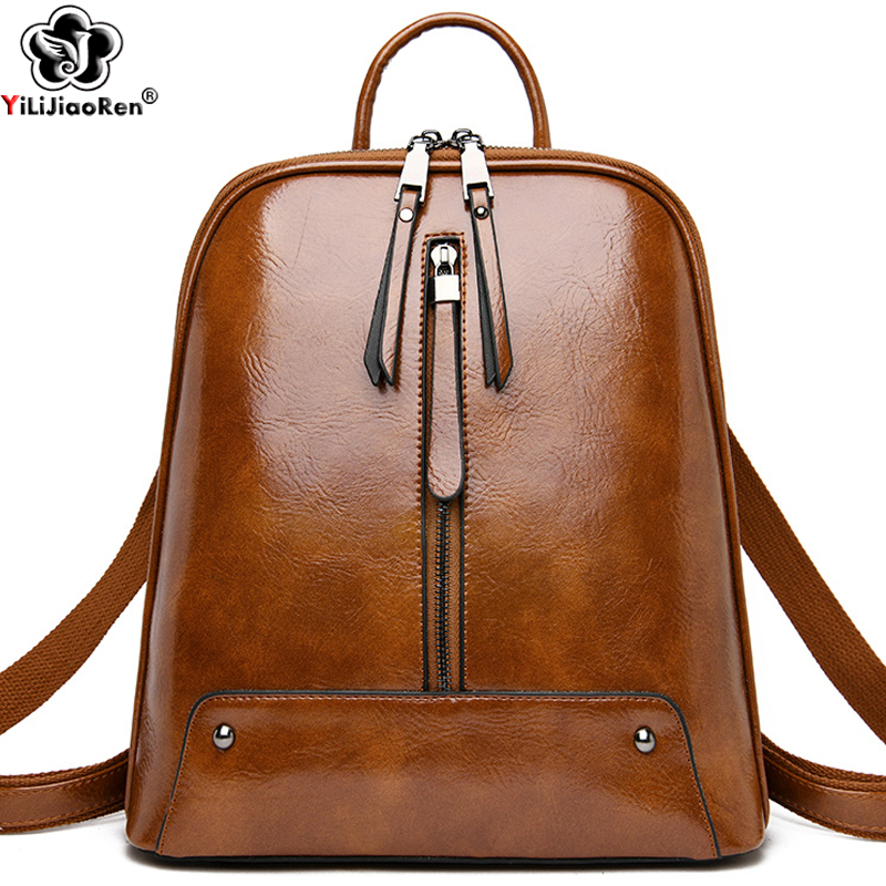 Phụ Nữ Ba Lô Da Thời Trang Ví  - đánh giá và giá Leather Work Backpack