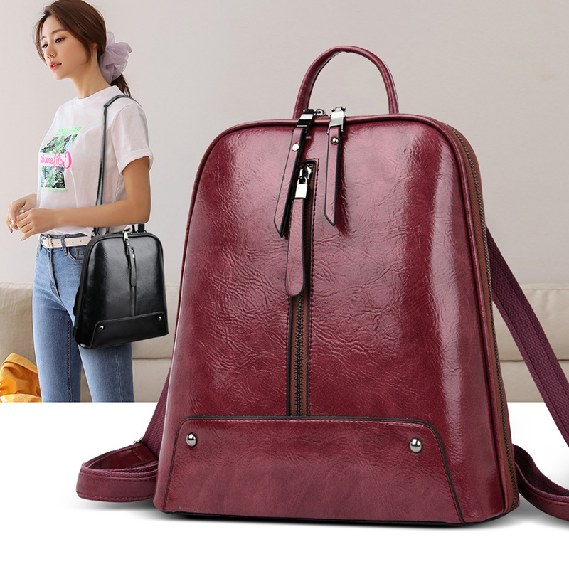 Phụ Nữ Ba Lô Da Thời Trang Ví  - đánh giá và giá Leather Work Backpack