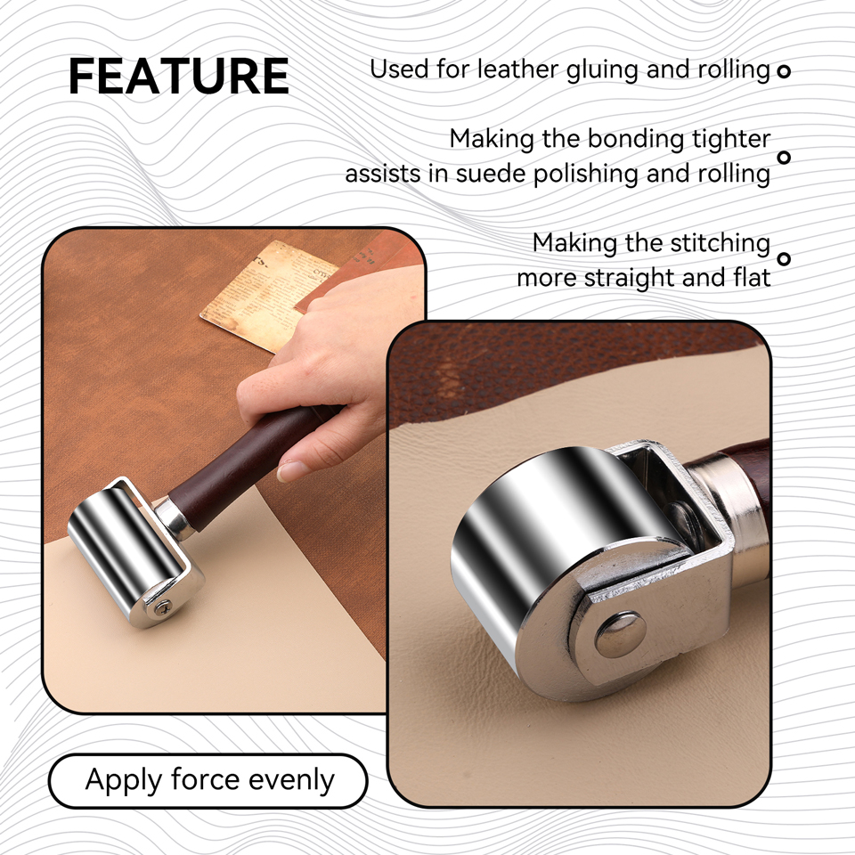 KRABALL Leather Press Edge Rol - đánh giá và giá Leatherwork Craft