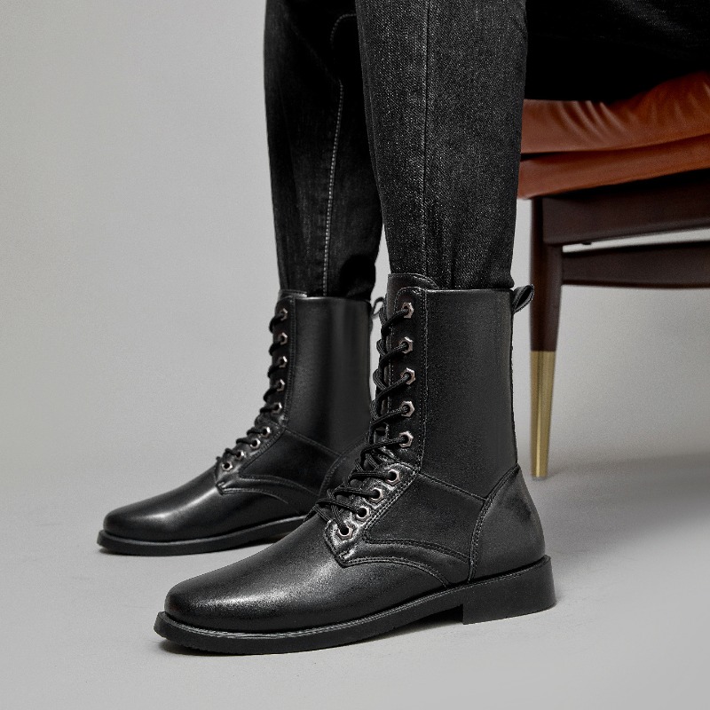 High-top Leather Boots Outdoor - đánh giá và giá Leather Work Boots