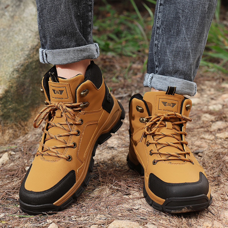 New Autumn Men's Boots Fashion - đánh giá và giá Leather Work Boots