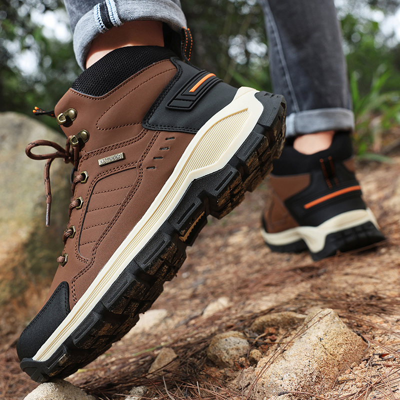 New Autumn Men's Boots Fashion - đánh giá và giá Leather Work Boots