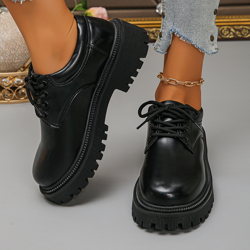Women's Platform Oxford Shoes  - đánh giá và giá Leather Work Dress