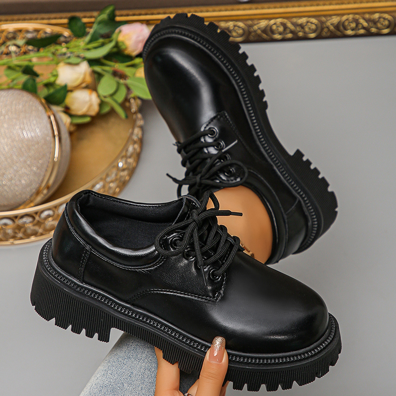 Women's Platform Oxford Shoes  - đánh giá và giá Leather Work Dress