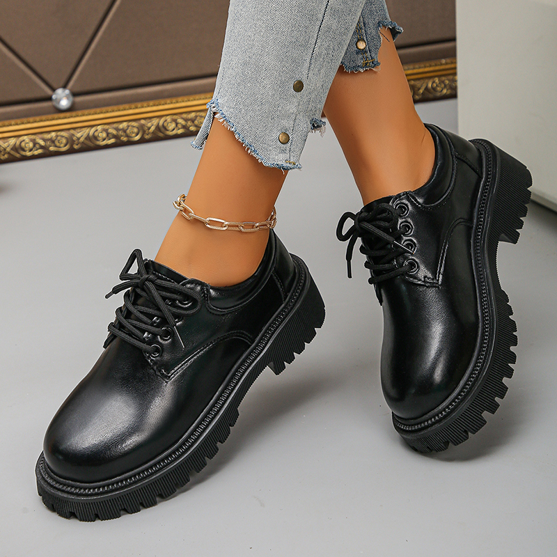 Women's Platform Oxford Shoes  - đánh giá và giá Leather Work Dress