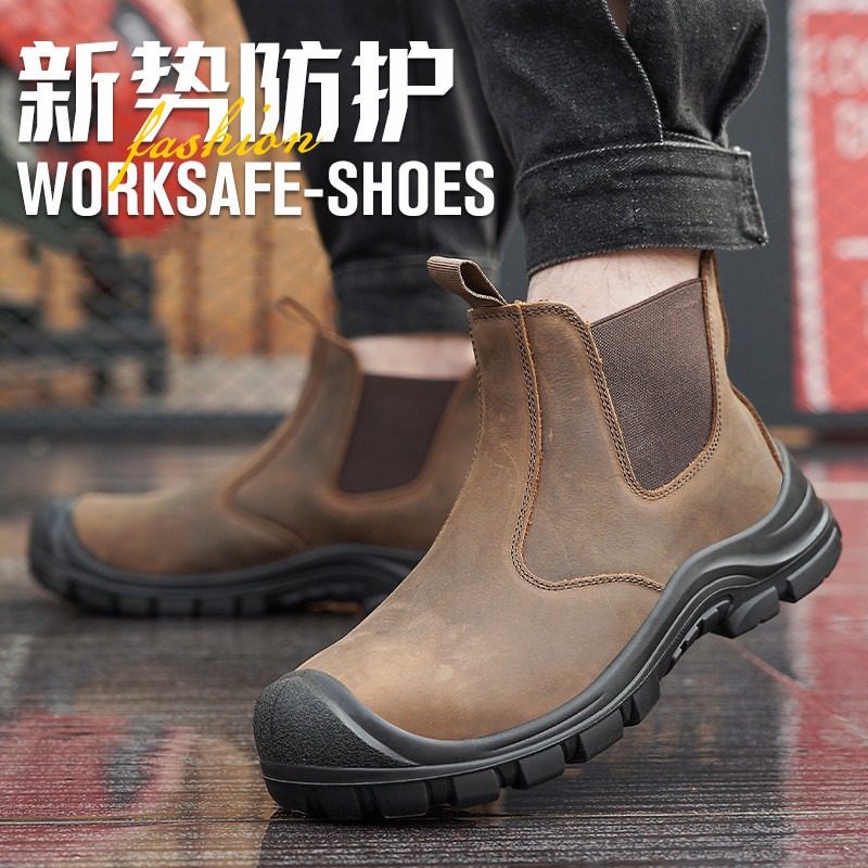 large size men's fashion steel - đánh giá và giá Leather Work Boots