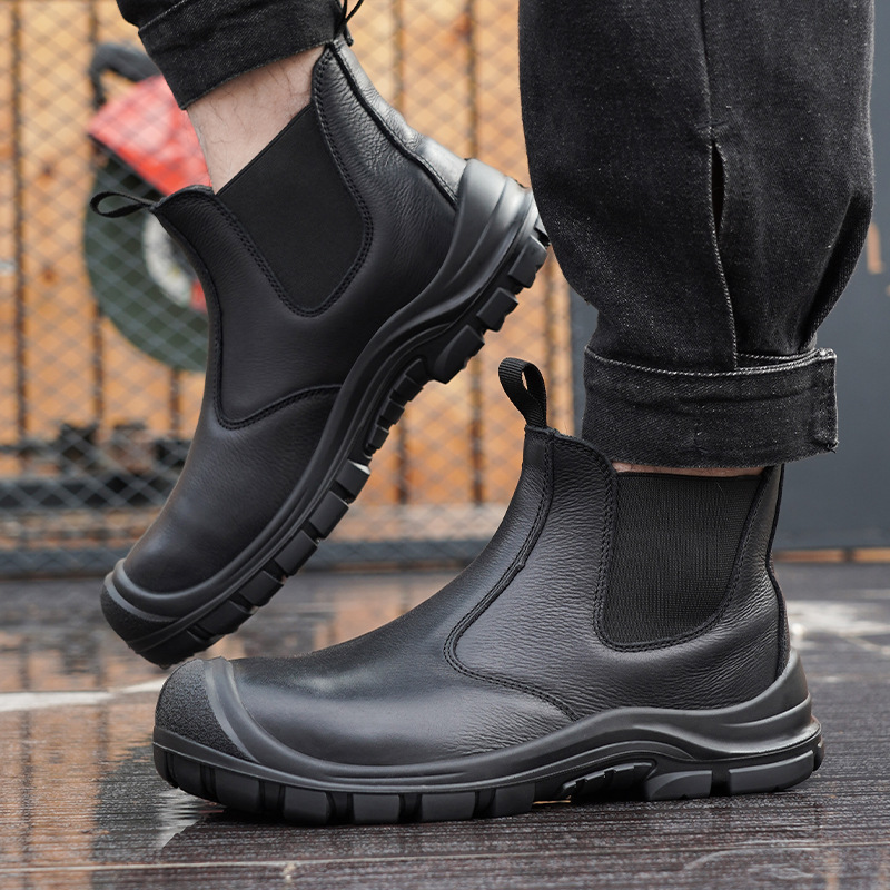 large size men's fashion steel - đánh giá và giá Leather Work Boots