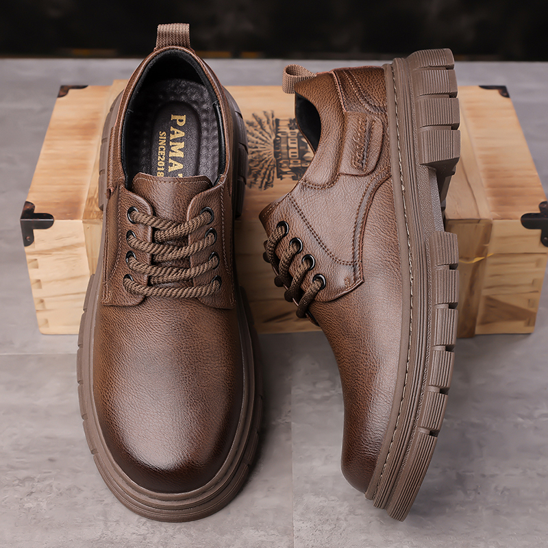 Men's casual leather shoes Cla - đánh giá và giá Leather Work Dress