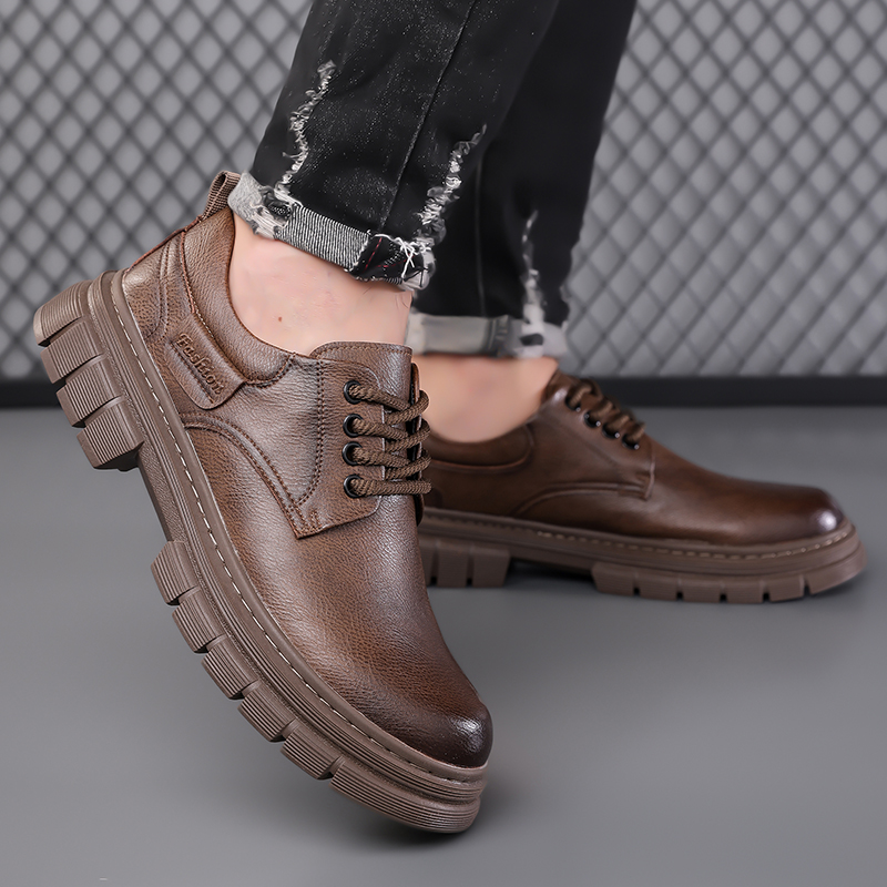 Men's casual leather shoes Cla - đánh giá và giá Leather Work Dress