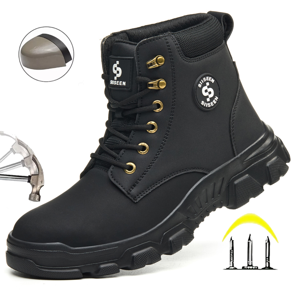 Men's Safety Shoes Steel Toe A - đánh giá và giá Leather Work Factory