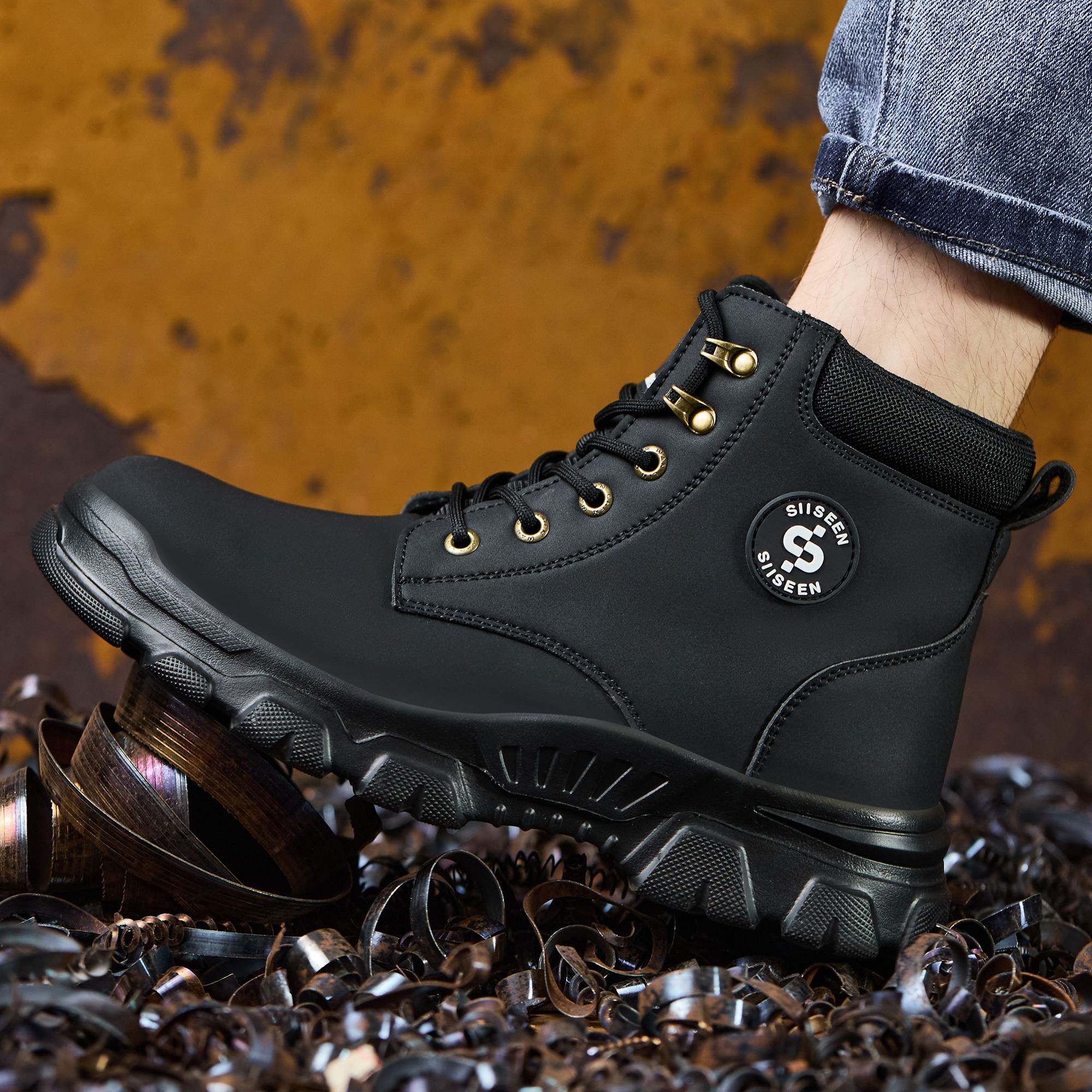 Men's Safety Shoes Steel Toe A - đánh giá và giá Leather Work Factory
