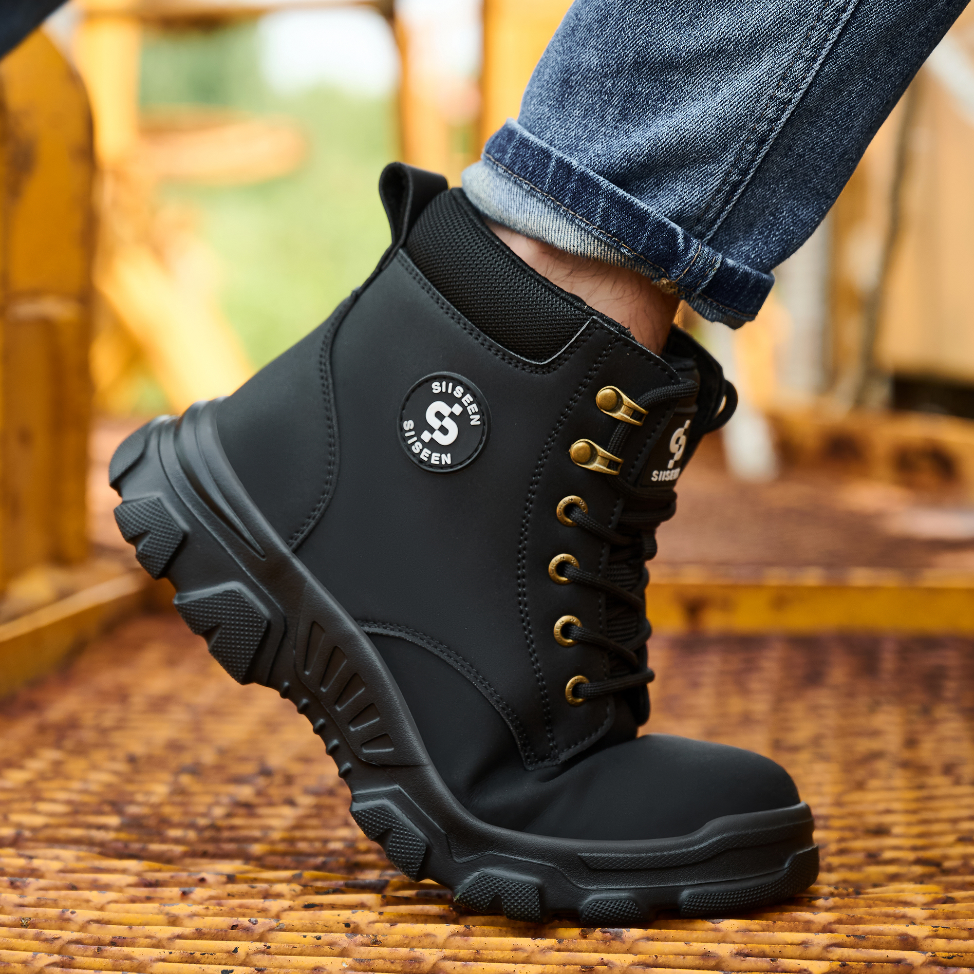 Men's Safety Shoes Steel Toe A - đánh giá và giá Leather Work Factory