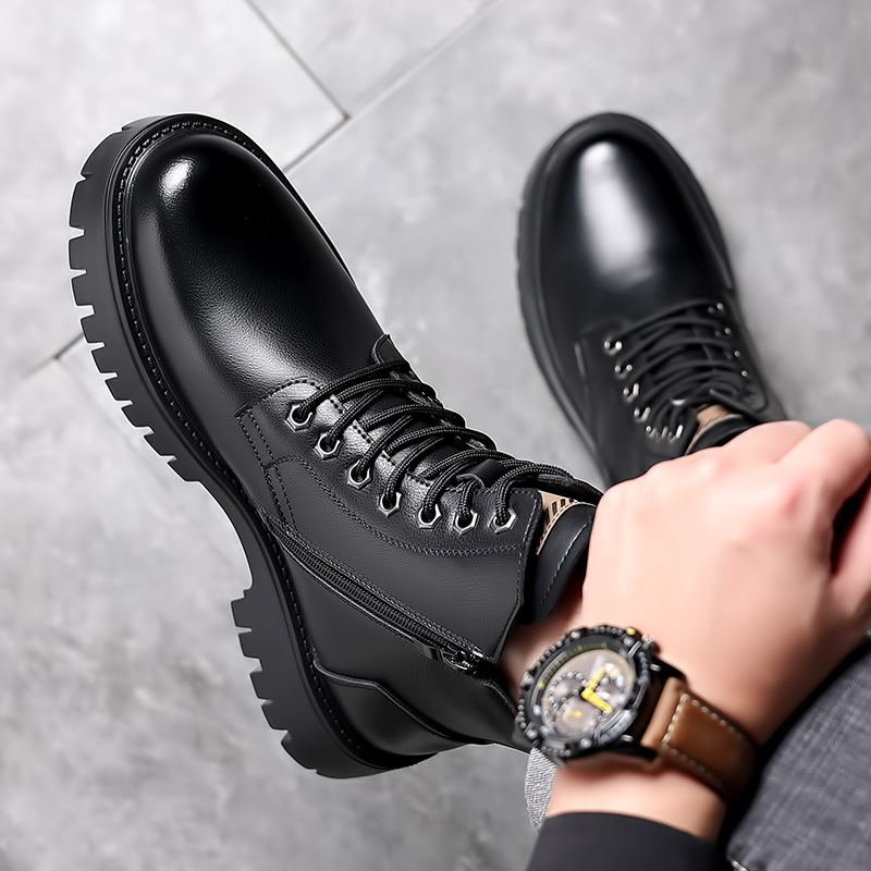 Men Classic Genuine Leather Bo - đánh giá và giá Leather Work Boots