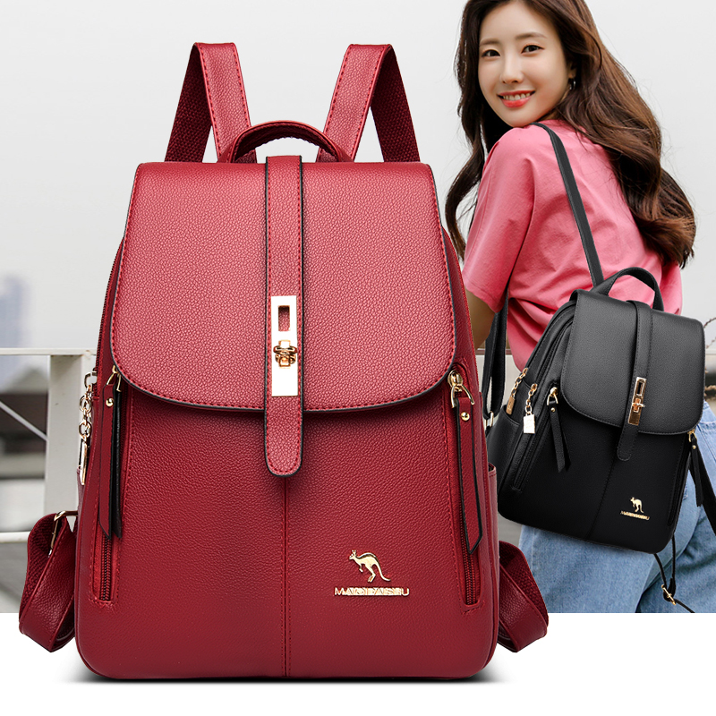 Luxury Women Leather Backpacks - đánh giá và giá Leather Work Backpack