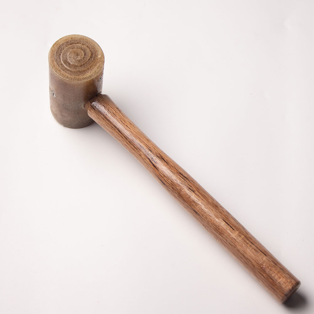 Junetree Nguyên da bò Vồ Da Bú - đánh giá và giá Mallet Rawhide Craft