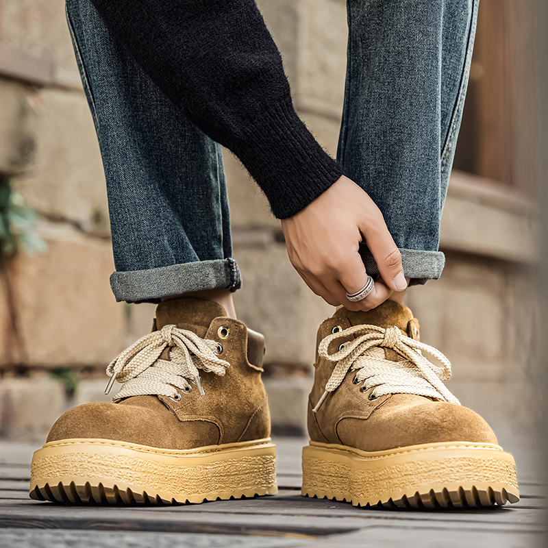 Men's high-quality suede horse - đánh giá và giá Leather Work Boots