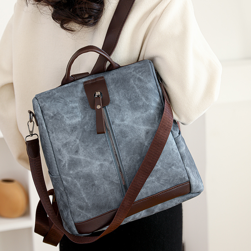 Fashion Anti-theft Backpack Fe - đánh giá và giá Leather Work Backpack
