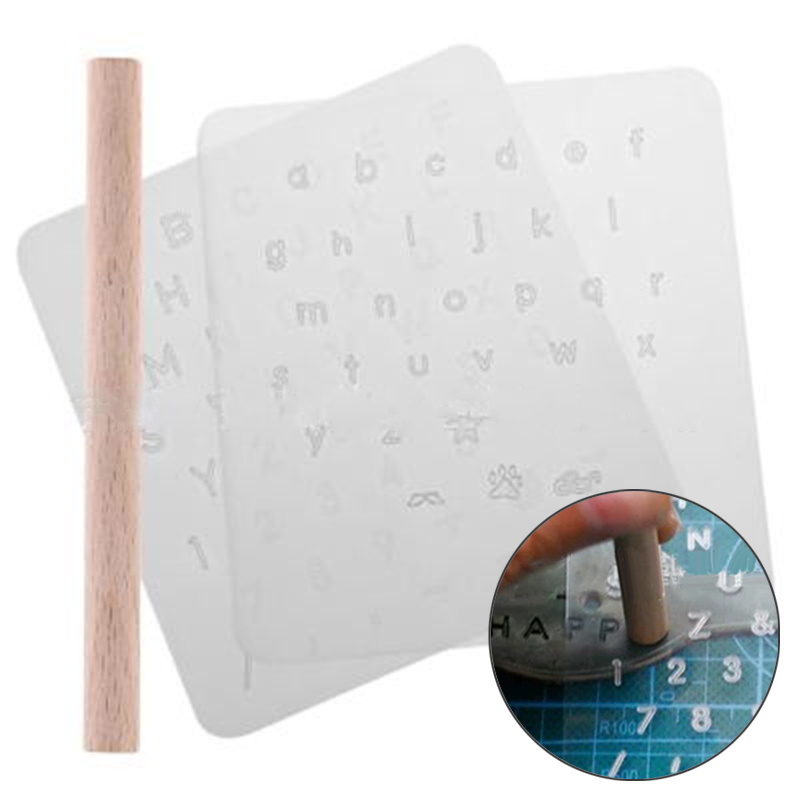 Bộ 3 Thủ Công Da Dập Bảng Chữ  - đánh giá và giá Leatherwork Embossing