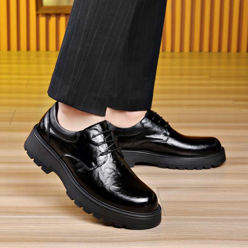 Men's casual leather shoes Ele - đánh giá và giá Leather Work Dress