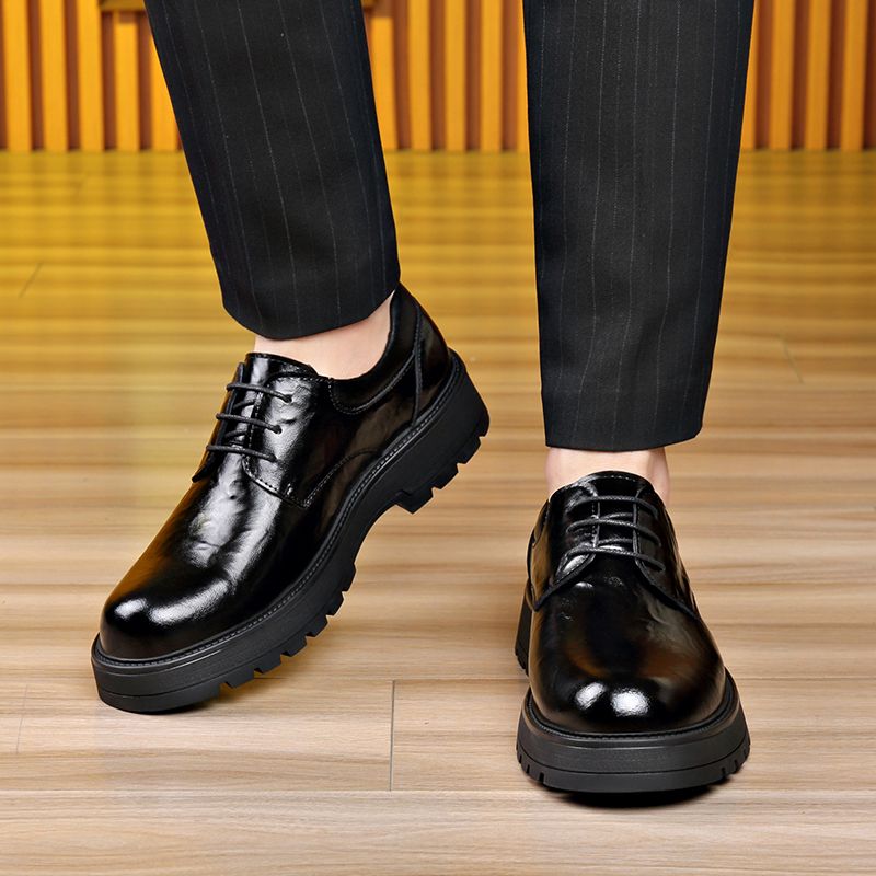 Men's casual leather shoes Ele - đánh giá và giá Leather Work Dress